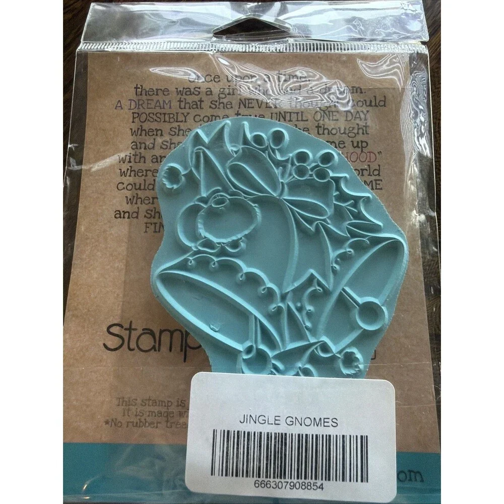 Stampingbella Rubber Stamp Set the GNOMES Jingle Gnomes Christmas stamping bella